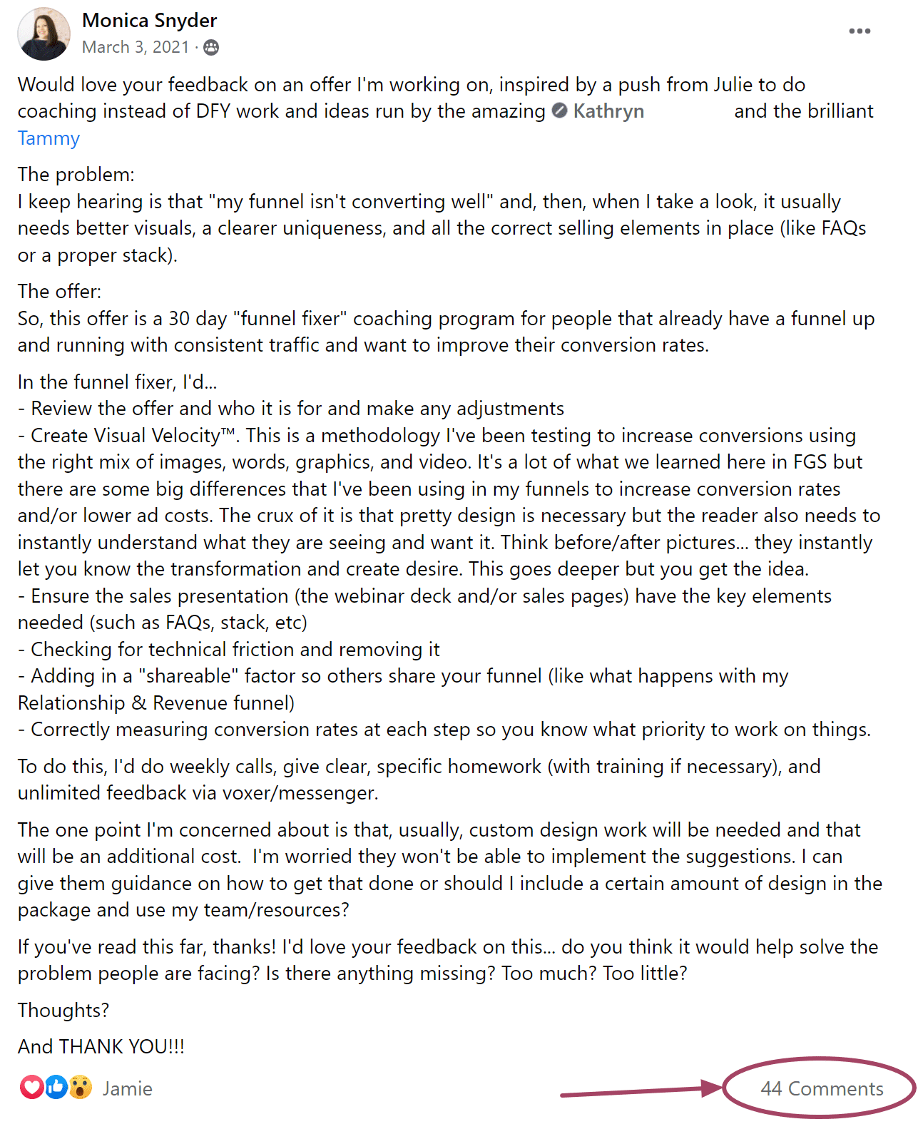 Offer Help from FG Society