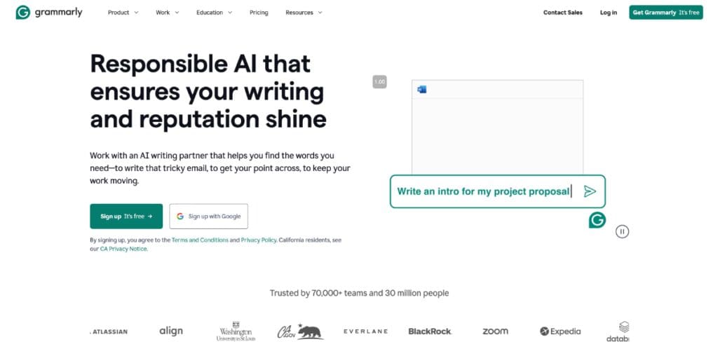Grammarly screenshot