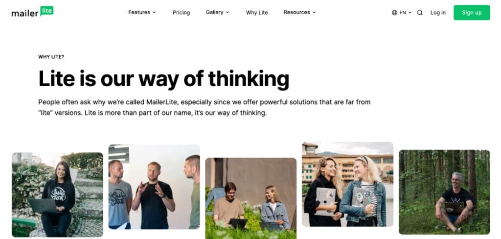 MailerLite Screenshot